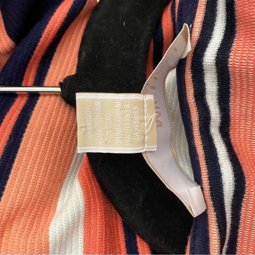 Micheal Kors 2X Striped Sleeveless Maxi Dress with gold accents - Picture 5 of 6